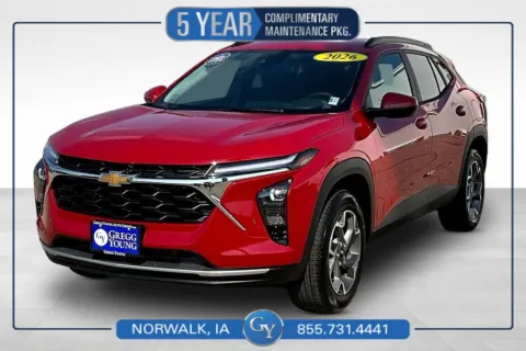 Red 2026 Chevrolet Trax LT for sale in Norwalk, IA