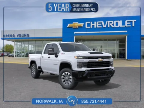 White 2026 Chevrolet Silverado 2500 HD Custom for sale in Norwalk, IA
