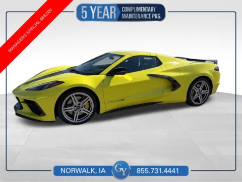 Yellow 2022 Chevrolet Corvette Stingray for sale in Norwalk, IA
