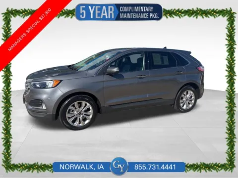 Gray 2024 Ford Edge Titanium for sale in Norwalk, IA