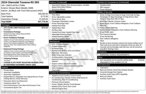 Photos of 2024 Chevrolet Traverse RS for sale in Norwalk, IA at Gregg Young Chevrolet of Norwalk