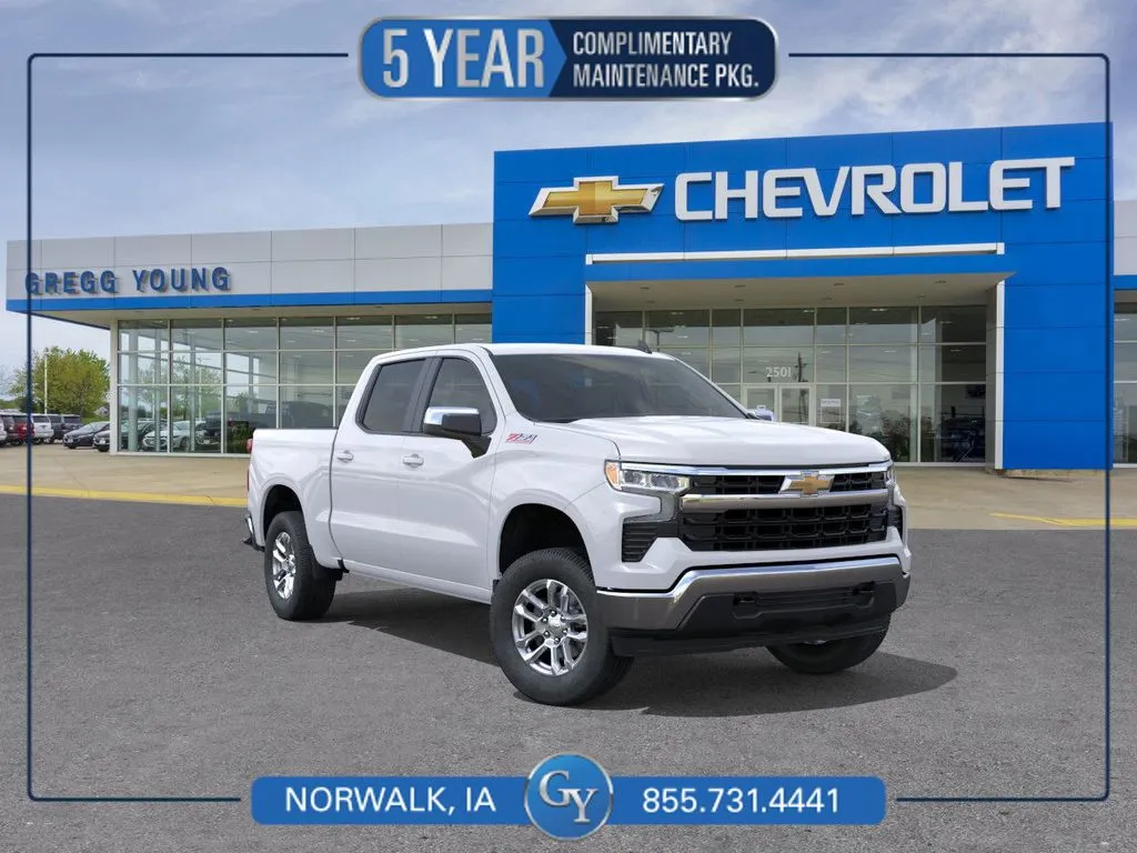 White 2025 Chevrolet Silverado 1500 LT for sale in Norwalk, IA