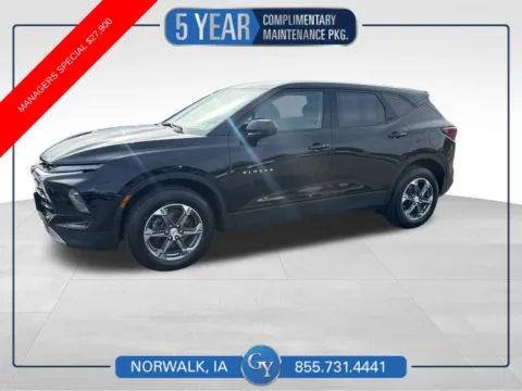 Black 2023 Chevrolet Blazer LT for sale in Norwalk, IA