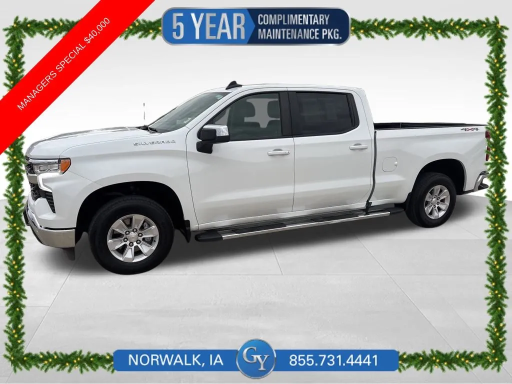 White 2024 Chevrolet Silverado 1500 LT for sale in Norwalk, IA