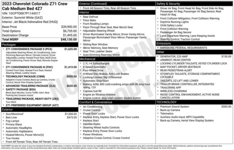 Photos of 2023 Chevrolet Colorado Z71 for sale in Norwalk, IA at Gregg Young Chevrolet of Norwalk