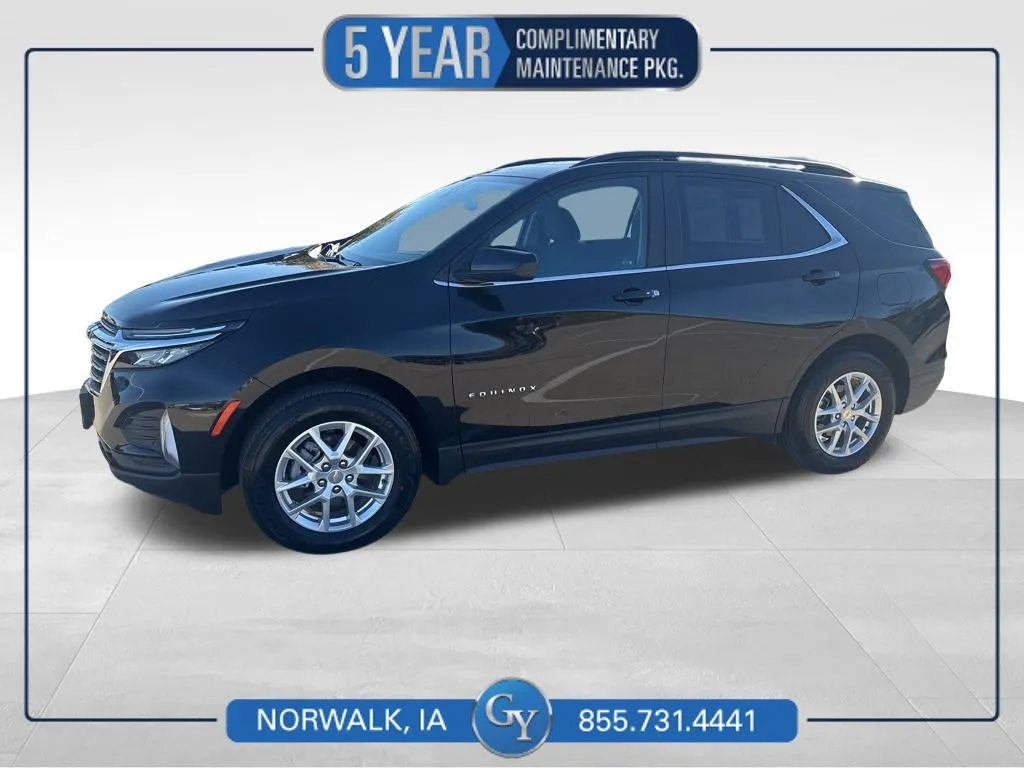 Black 2022 Chevrolet Equinox LT for sale in Norwalk, IA