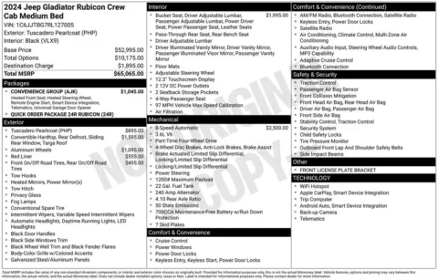 Photos of 2024 Jeep Gladiator Rubicon for sale in Plattsmouth, NE at Gregg Young Chevrolet Of Plattsmouth