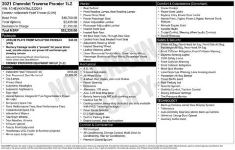 Photos of 2021 Chevrolet Traverse Premier for sale in Plattsmouth, NE at Gregg Young Chevrolet Of Plattsmouth