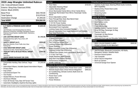 Photos of 2020 Jeep Wrangler Unlimited Rubicon for sale in Plattsmouth, NE at Gregg Young Chevrolet Of Plattsmouth