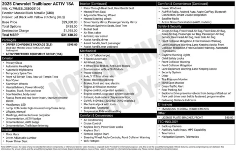 Photos of 2025 Chevrolet TrailBlazer ACTIV for sale in Plattsmouth, NE at Gregg Young Chevrolet Of Plattsmouth