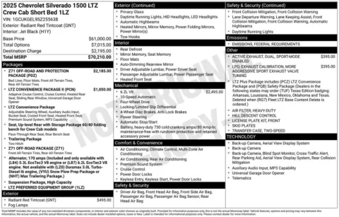 Photos of 2025 Chevrolet Silverado 1500 LTZ for sale in Plattsmouth, NE at Gregg Young Chevrolet Of Plattsmouth