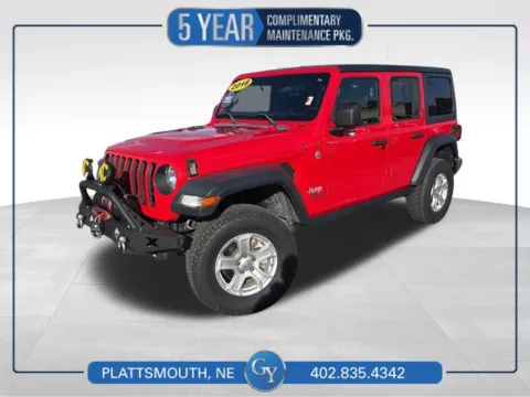 Red 2018 Jeep Wrangler Unlimited Sport S for sale in Plattsmouth, NE
