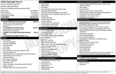 Photos of 2026 Chevrolet Trax LT for sale in Plattsmouth, NE at Gregg Young Chevrolet Of Plattsmouth
