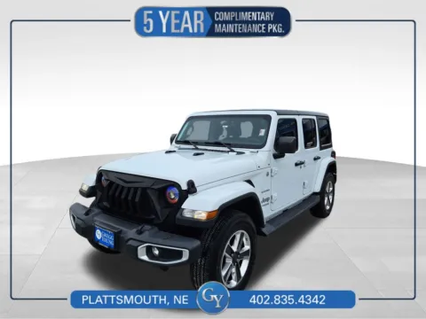 Blue 2020 Jeep Wrangler Unlimited Sahara for sale in Plattsmouth, NE