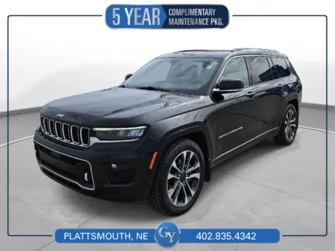Black 2021 Jeep Grand Cherokee L Overland for sale in Plattsmouth, NE