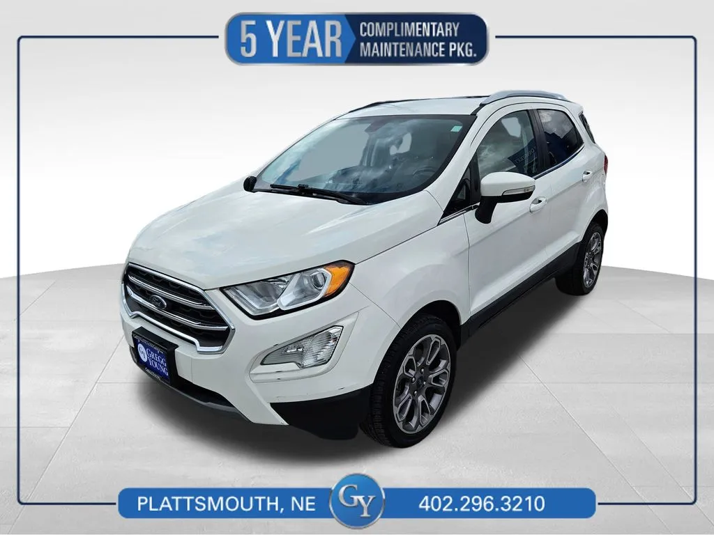 White 2018 Ford EcoSport Titanium for sale in Plattsmouth, NE