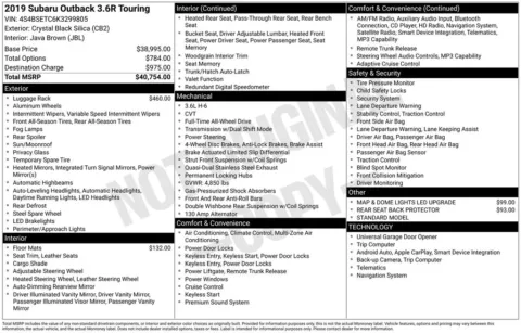 Photos of 2019 Subaru Outback 3.6R for sale in Plattsmouth, NE at Gregg Young Chevrolet Of Plattsmouth