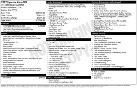 Photos of 2022 Hyundai Kona SEL for sale in Plattsmouth, NE at Gregg Young Chevrolet Of Plattsmouth