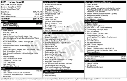 Photos of 2021 Hyundai Kona SE for sale in Plattsmouth, NE at Gregg Young Chevrolet Of Plattsmouth