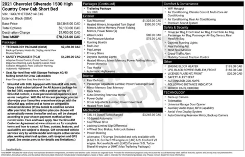 Photos of 2021 Chevrolet Silverado 1500 High Country for sale in Plattsmouth, NE at Gregg Young Chevrolet Of Plattsmouth