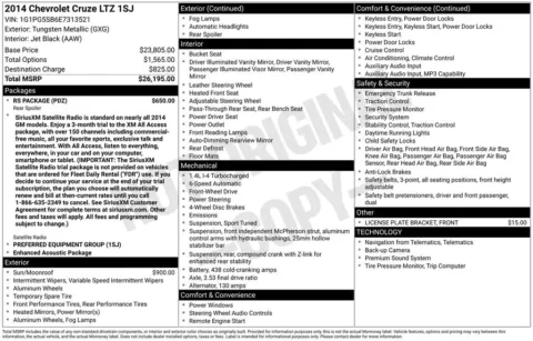 Photos of 2014 Chevrolet Cruze LTZ for sale in Plattsmouth, NE at Gregg Young Chevrolet Of Plattsmouth