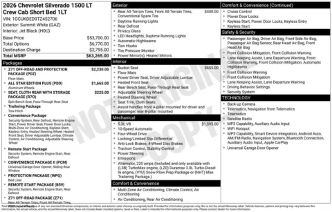 Photos of 2026 Chevrolet Silverado 1500 LT for sale in Plattsmouth, NE at Gregg Young Chevrolet Of Plattsmouth