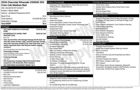 Photos of 2026 Chevrolet Silverado 2500 HD ZR2 for sale in Plattsmouth, NE at Gregg Young Chevrolet Of Plattsmouth