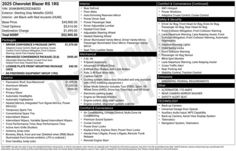 Photos of 2025 Chevrolet Blazer RS for sale in Plattsmouth, NE at Gregg Young Chevrolet Of Plattsmouth