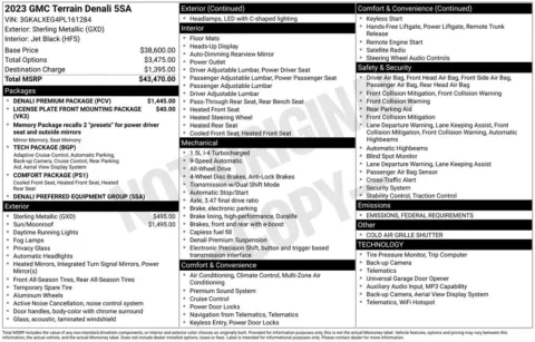 Photos of 2023 GMC Terrain Denali for sale in Newton, IA at Gregg Young of Newton