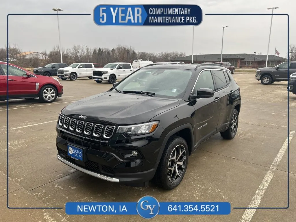 Black 2026 Jeep Compass Limited for sale in Newton, IA