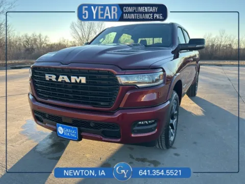 Red 2026 Ram 1500 Laramie for sale in Newton, IA