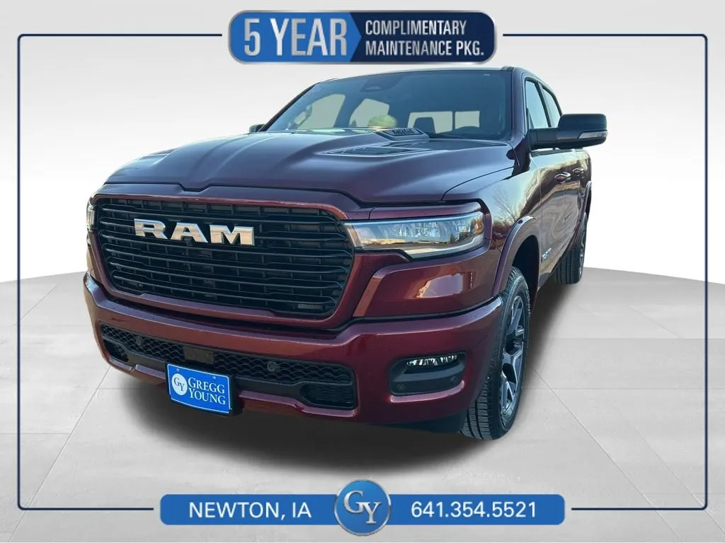 Red 2026 Ram 1500 Laramie for sale in Newton, IA