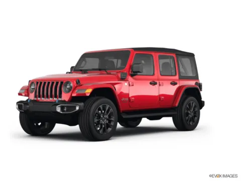 Red 2023 Jeep Wrangler Sahara 4xe for sale in Newton, IA