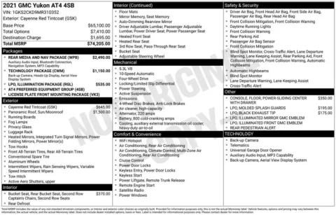 Photos of 2021 GMC Yukon AT4 for sale in Newton, IA at Gregg Young of Newton