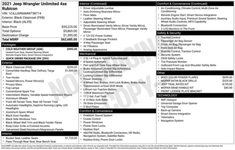 Photos of 2021 Jeep Wrangler Unlimited Rubicon 4xe for sale in Newton, IA at Gregg Young of Newton