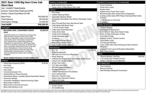 Photos of 2021 Ram 1500 Big Horn/Lone Star for sale in Newton, IA at Gregg Young of Newton