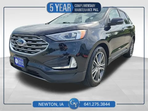 Black 2021 Ford Edge Titanium for sale in Newton, IA