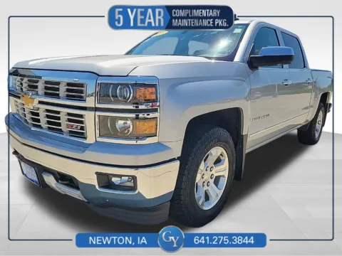 Silver 2015 Chevrolet Silverado 1500 LTZ for sale in Newton, IA