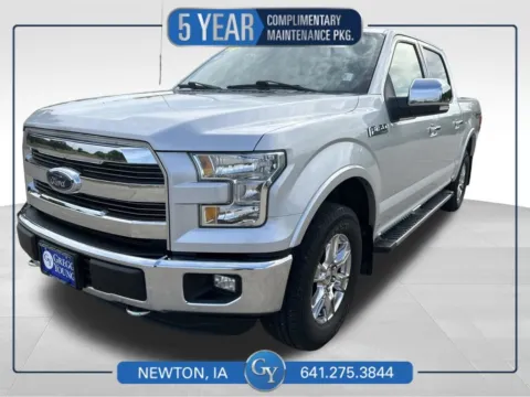 Silver 2015 Ford F-150 Lariat for sale in Newton, IA
