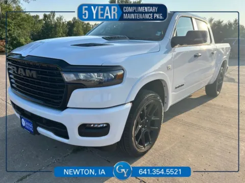 White 2026 Ram 1500 Laramie for sale in Newton, IA