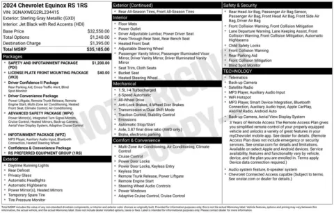 Photos of 2024 Chevrolet Equinox RS for sale in Newton, IA at Gregg Young of Newton