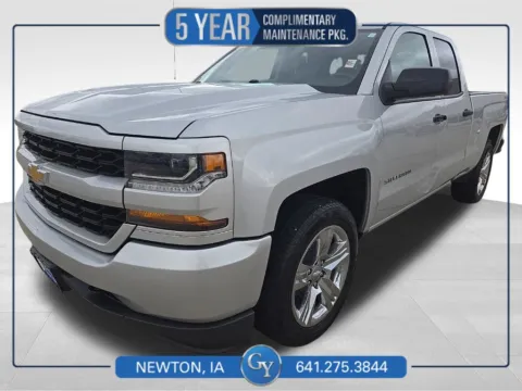 Silver 2017 Chevrolet Silverado 1500 Custom for sale in Newton, IA