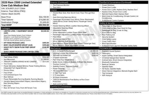 Photos of 2020 Ram 2500 Limited for sale in Newton, IA at Gregg Young of Newton
