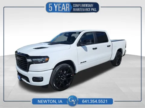 White 2025 Ram 1500 Laramie for sale in Newton, IA