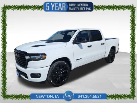 White 2025 Ram 1500 Laramie for sale in Newton, IA