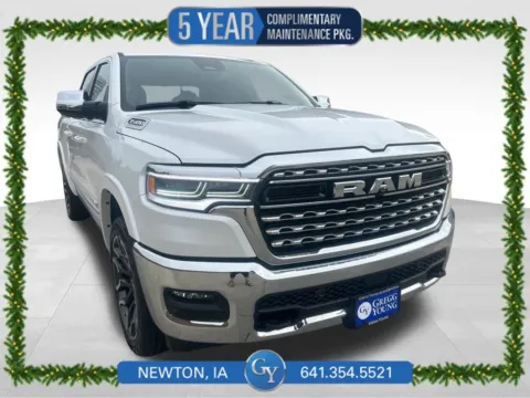 White 2026 Ram 1500 Limited for sale in Newton, IA