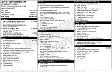 Photos of 2020 Dodge Challenger SXT for sale in Newton, IA at Gregg Young Ford of Newton