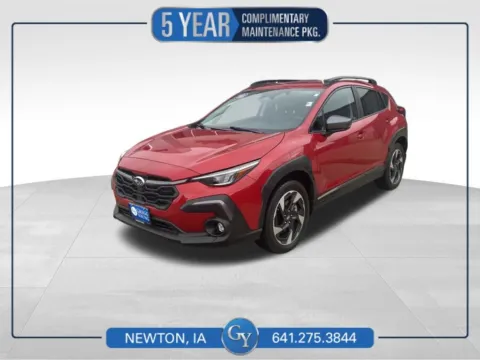 Red 2024 Subaru Crosstrek Limited for sale in Newton, IA