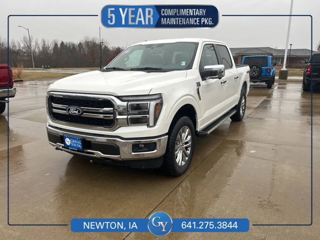 White 2025 Ford F-150 Lariat for sale in Newton, IA
