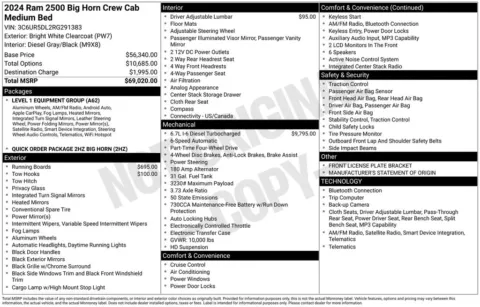 Photos of 2024 Ram 2500 Big Horn for sale in Newton, IA at Gregg Young Ford of Newton